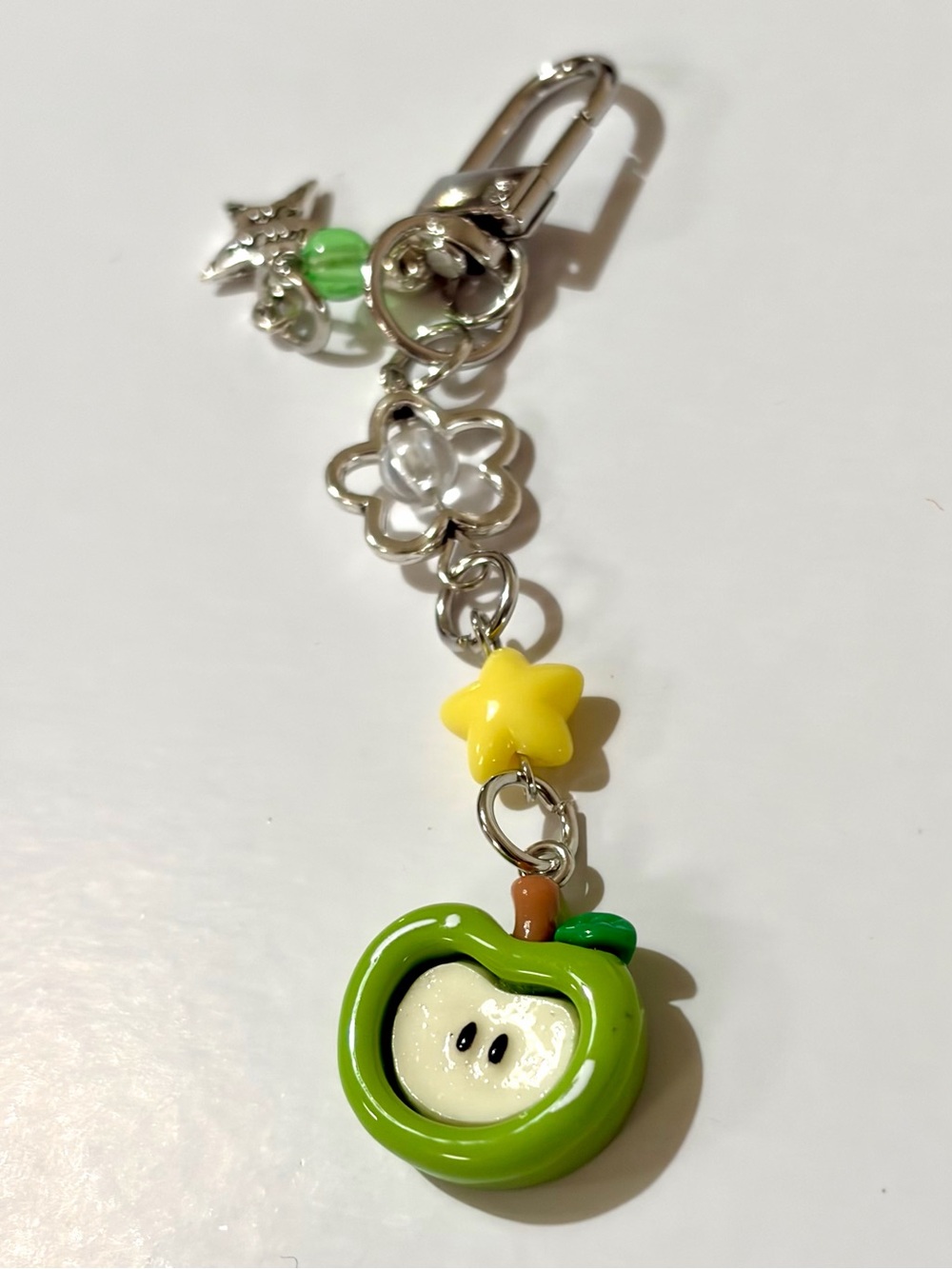 Y2K Style Aesthetic Apple 🍏 Charm Keychain